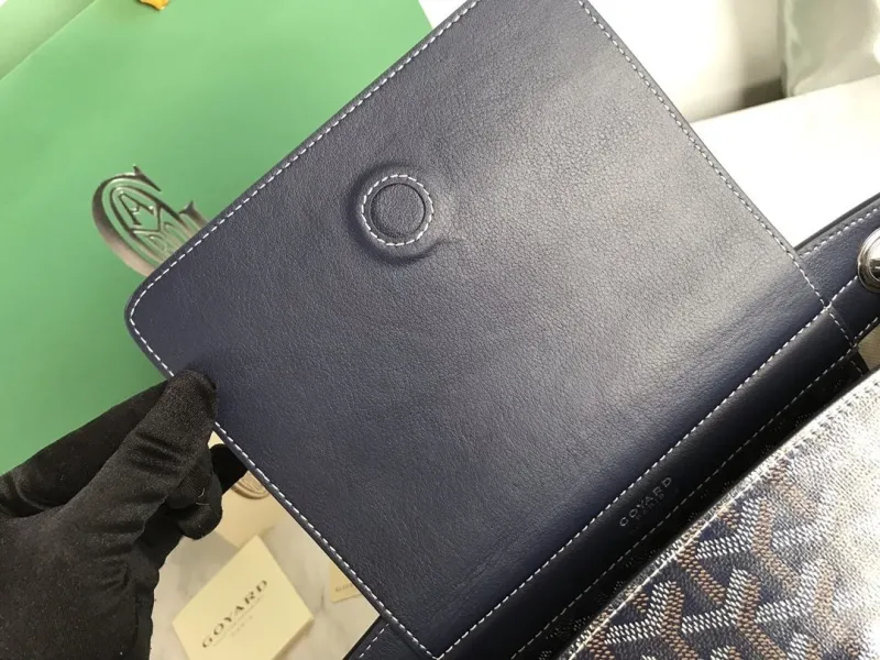 Goyard Navy Rouette Tote Bag - Image 6