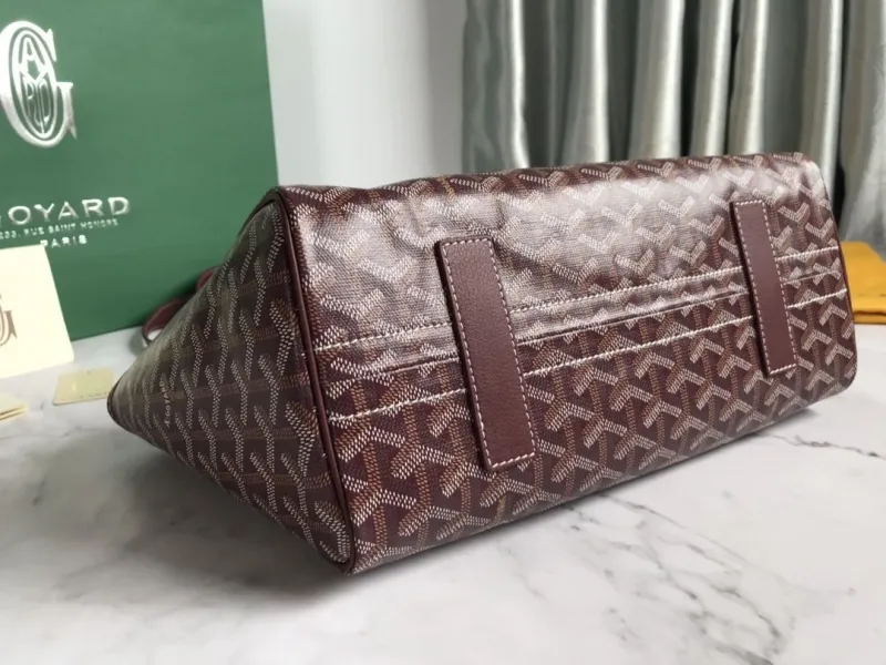 Goyard Burgundy Rouette Shoulder Tote Bag - Image 4