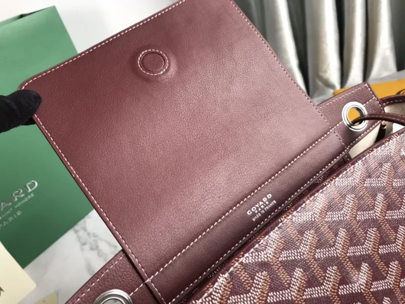 Goyard Burgundy Rouette Shoulder Tote Bag - Image 6