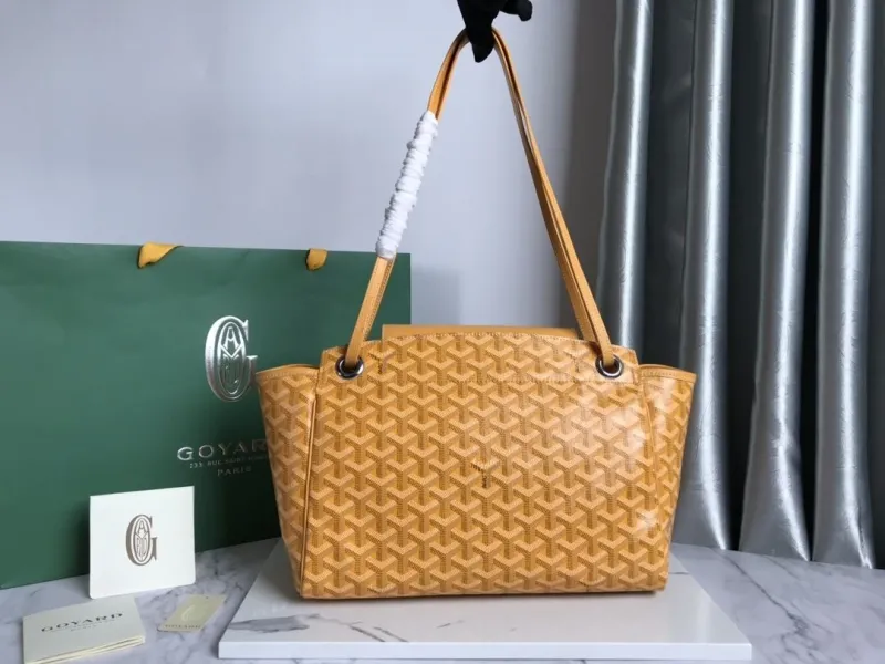 Goyard Yellow Rouette Tote Bag - Image 3