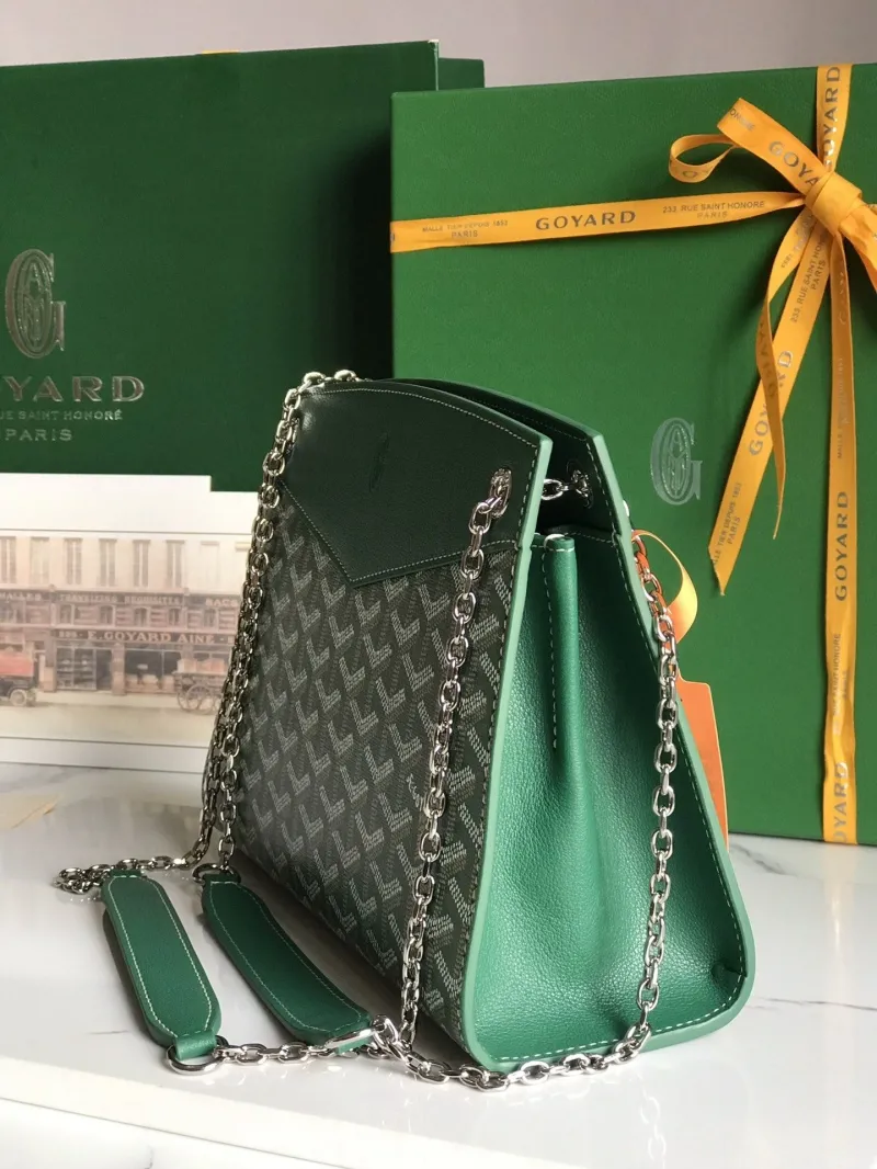 Goyard Green Rouette Shoulder Bag - Image 3
