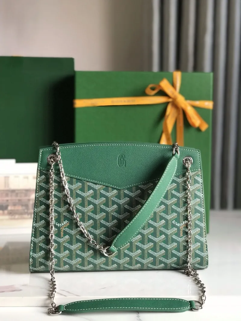 Goyard Green Rouette Shoulder Bag - Image 9