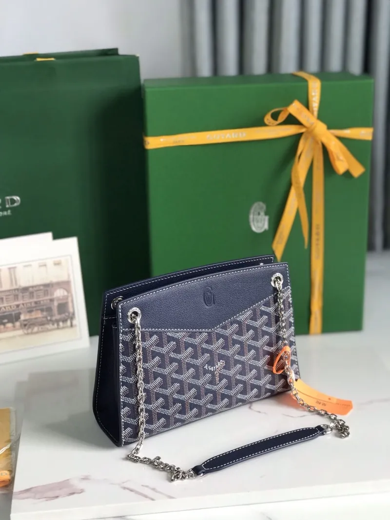 Goyard Navy Blue Rouette Shoulder Bag - Image 6