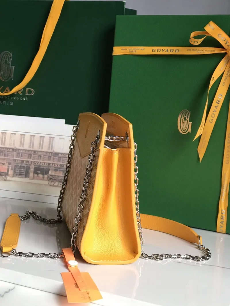 Goyard Yellow Rouette Chain Shoulder Bag - Image 3