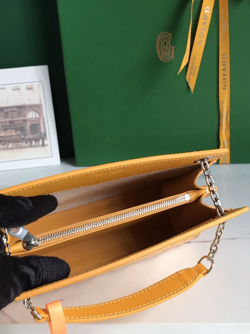 Goyard Yellow Rouette Chain Shoulder Bag - Image 8