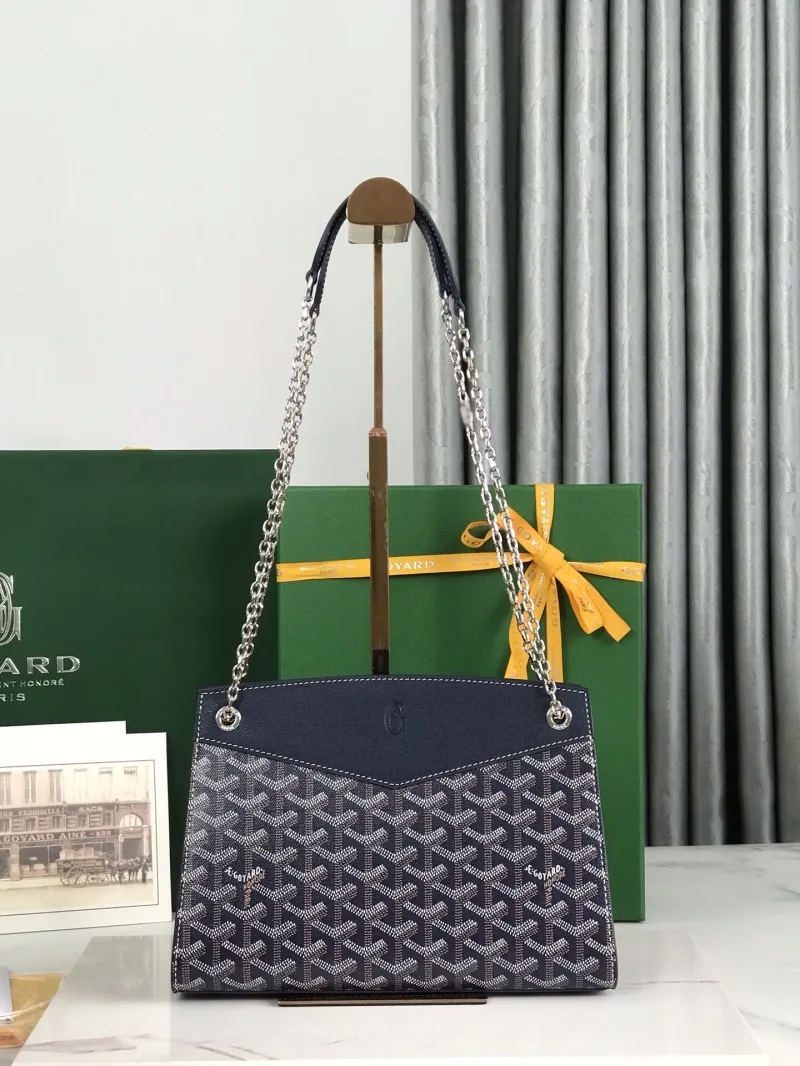 Goyard Navy Rouette Shoulder Bag - Image 9