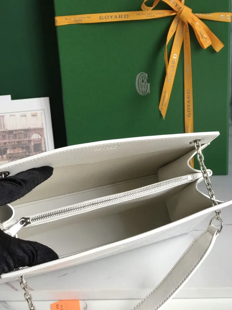 Goyard White Rouette Shoulder Bag Size 36 - Image 8