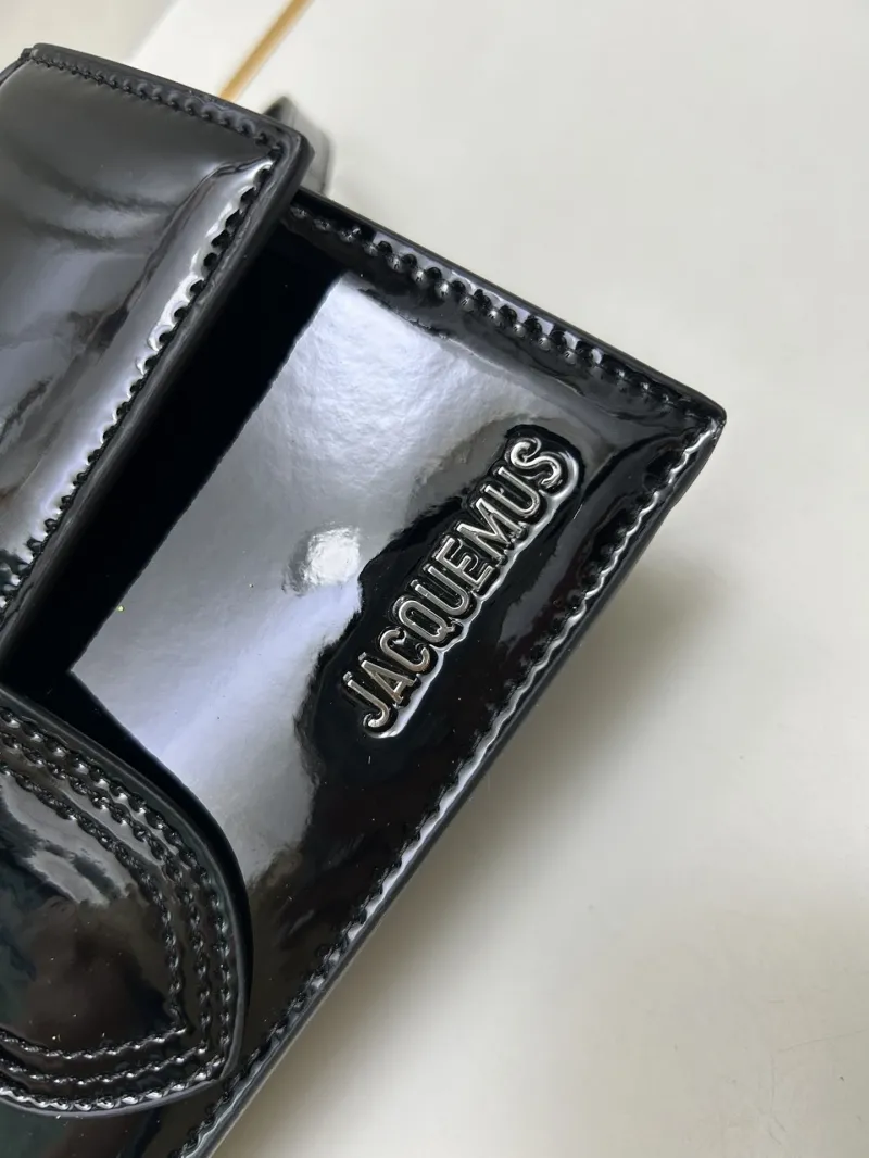 Jacquemus Black Patent Leather Satchel Bag - Image 4