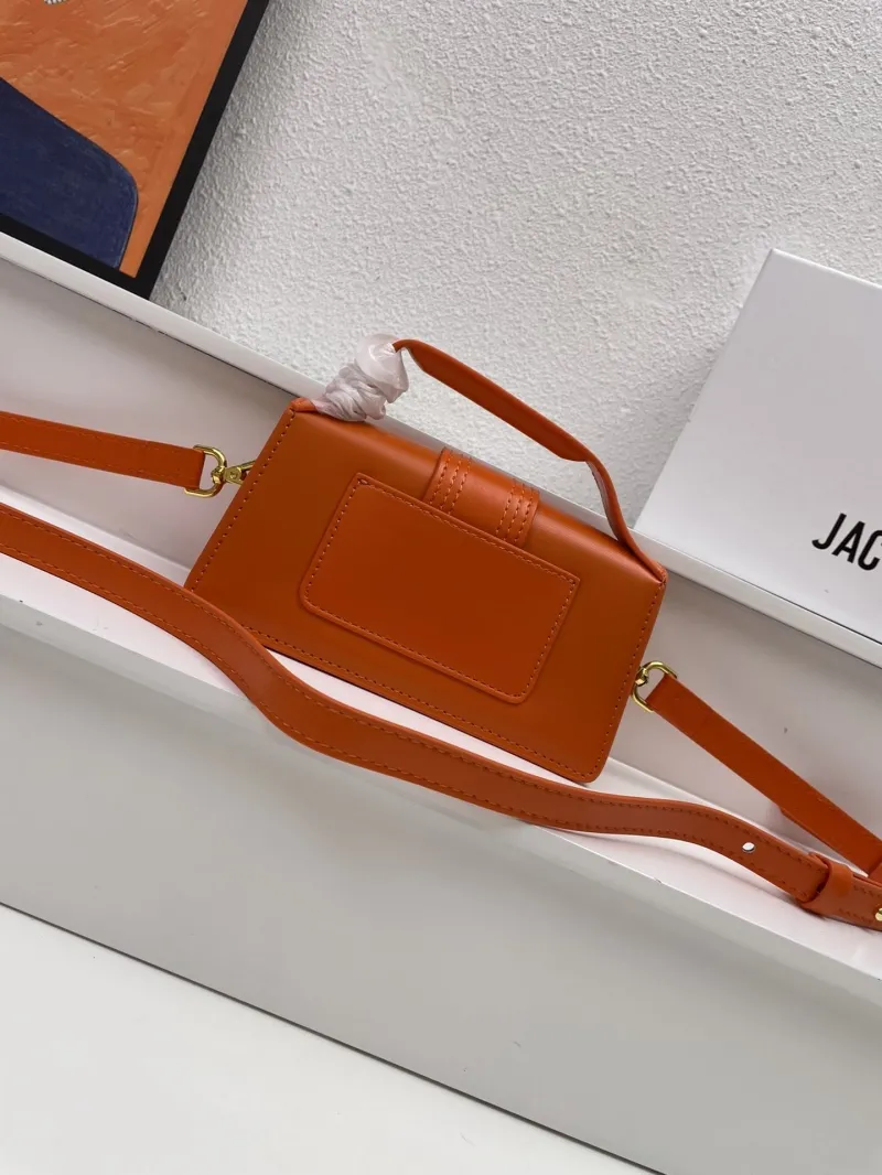 Jacquemus Orange Mini Satchel Crossbody Bag - Image 3
