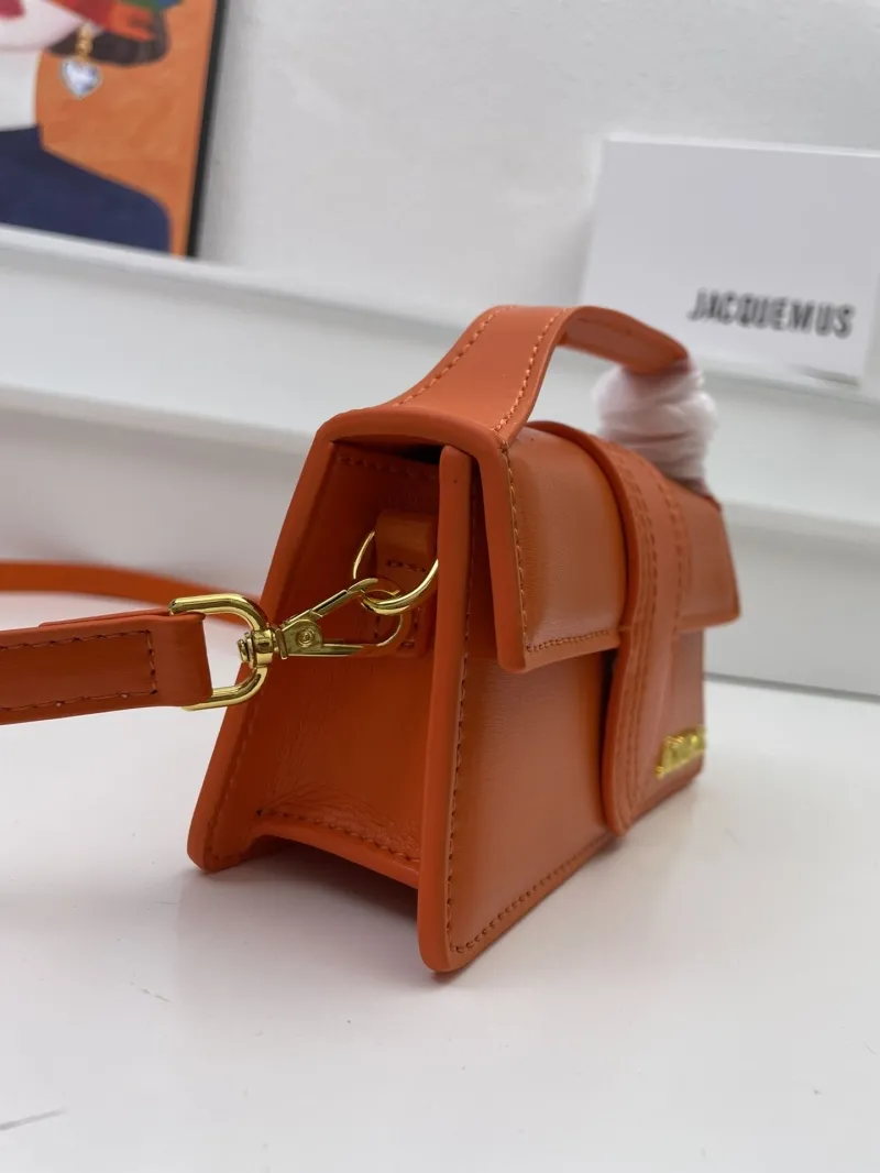 Jacquemus Orange Mini Satchel Crossbody Bag - Image 4