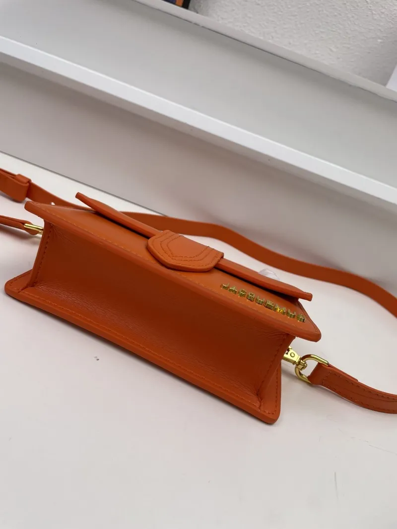 Jacquemus Orange Mini Satchel Crossbody Bag - Image 7