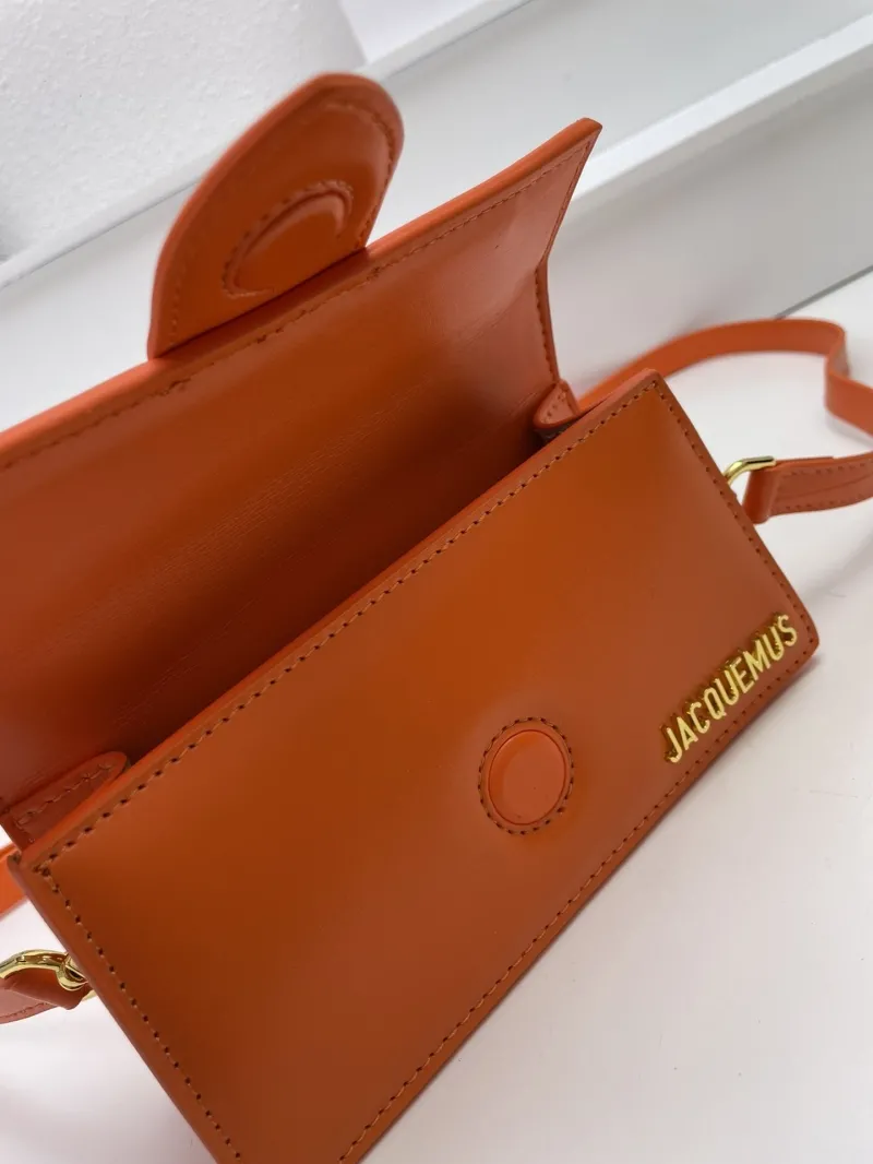 Jacquemus Orange Mini Satchel Crossbody Bag - Image 8