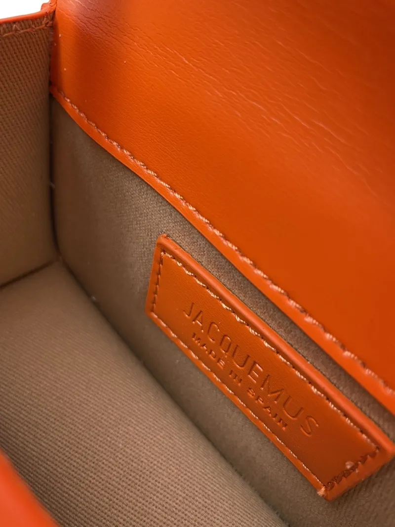 Jacquemus Orange Mini Satchel Crossbody Bag - Image 9