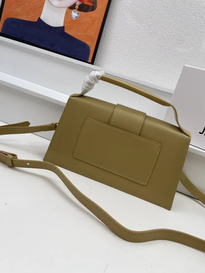 Jacquemus Olive Green Satchel Crossbody Bag - Image 3