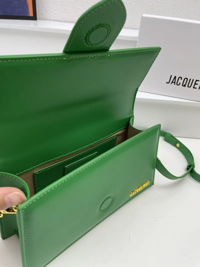 Jacquemus Green Leather Satchel Bag - Image 8