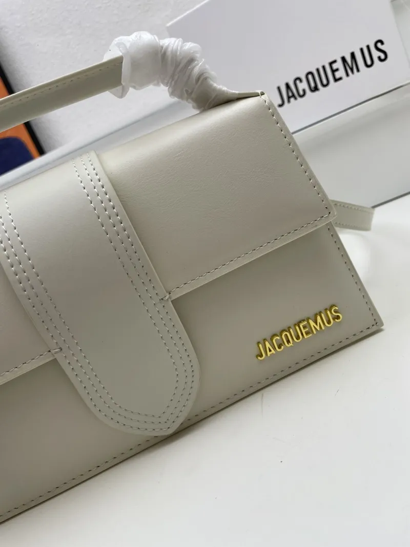Jacquemus Light Gray Satchel Crossbody Bag - Image 4