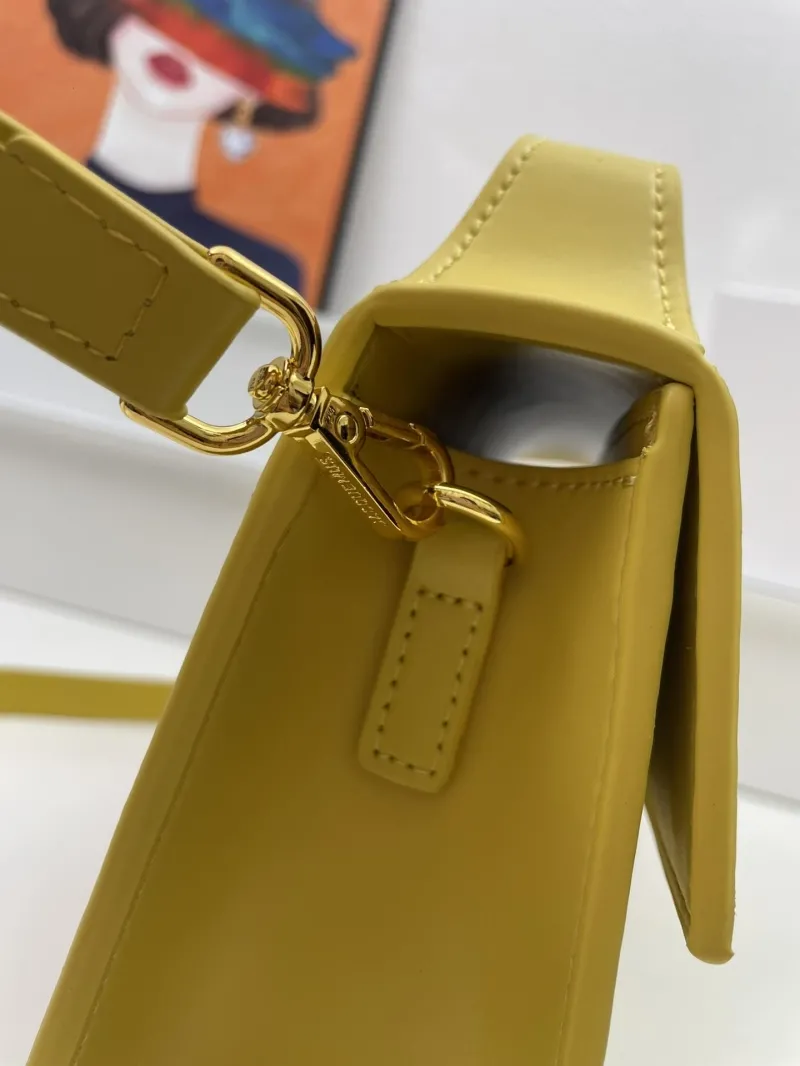 Jacquemus Yellow Satchel Crossbody Bag - Image 6