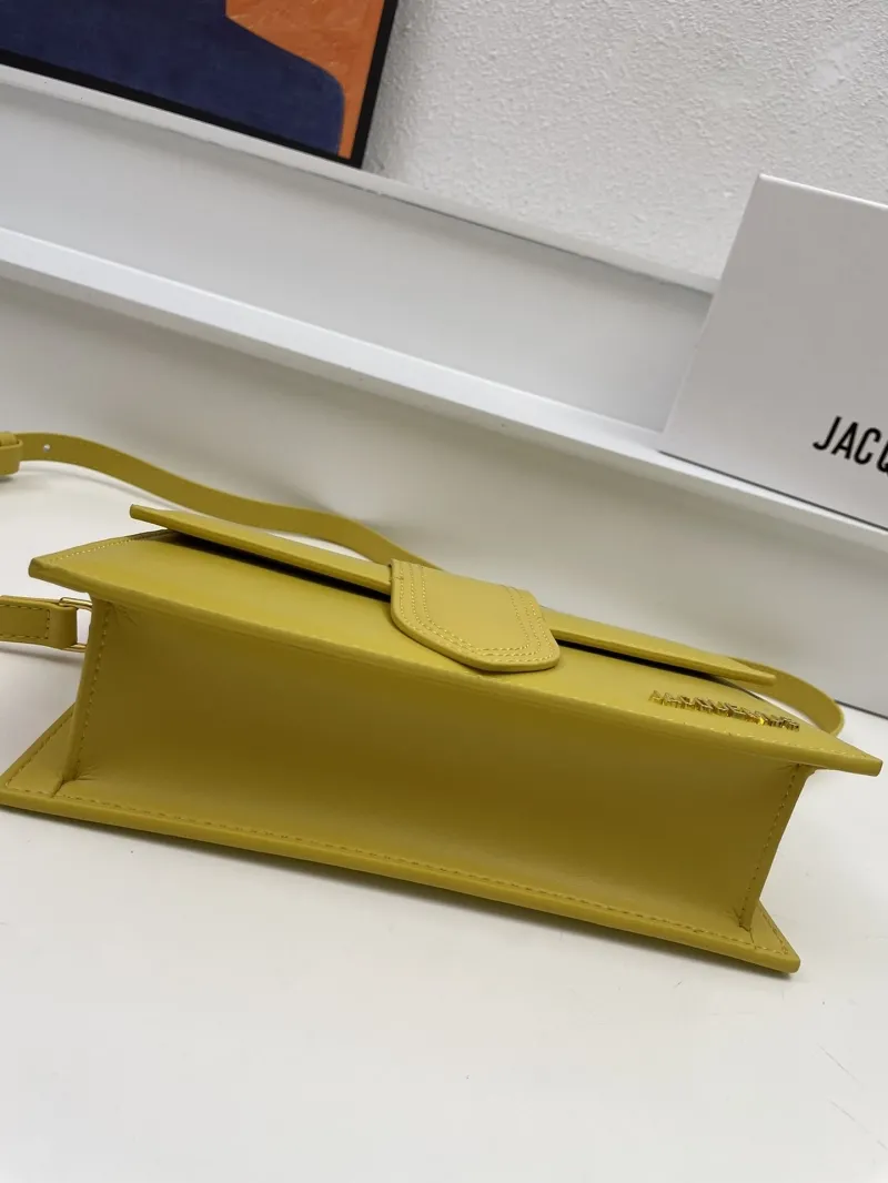 Jacquemus Yellow Satchel Crossbody Bag - Image 7