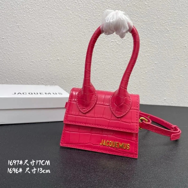 Jacquemus Pink Croc Mini Satchel Bag 13cm - Image 3