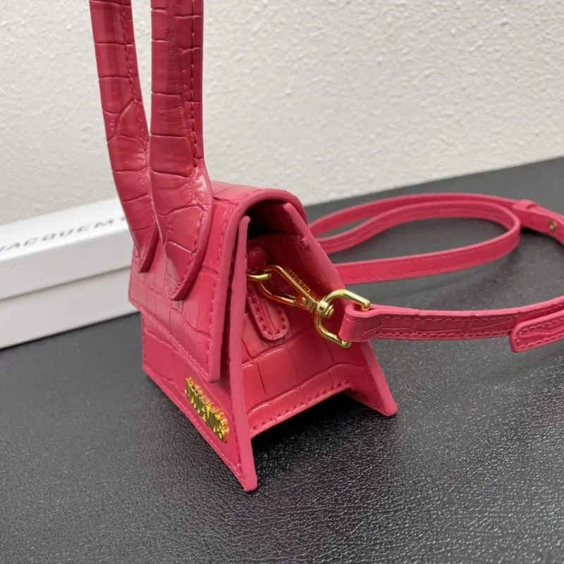 Jacquemus Pink Croc Mini Satchel Bag 13cm - Image 6