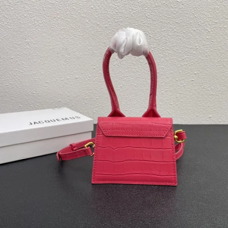 Jacquemus Pink Croc Mini Satchel Bag 13cm - Image 7