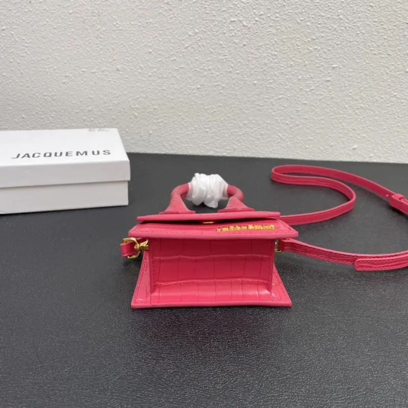 Jacquemus Pink Croc Mini Satchel Bag 13cm - Image 8