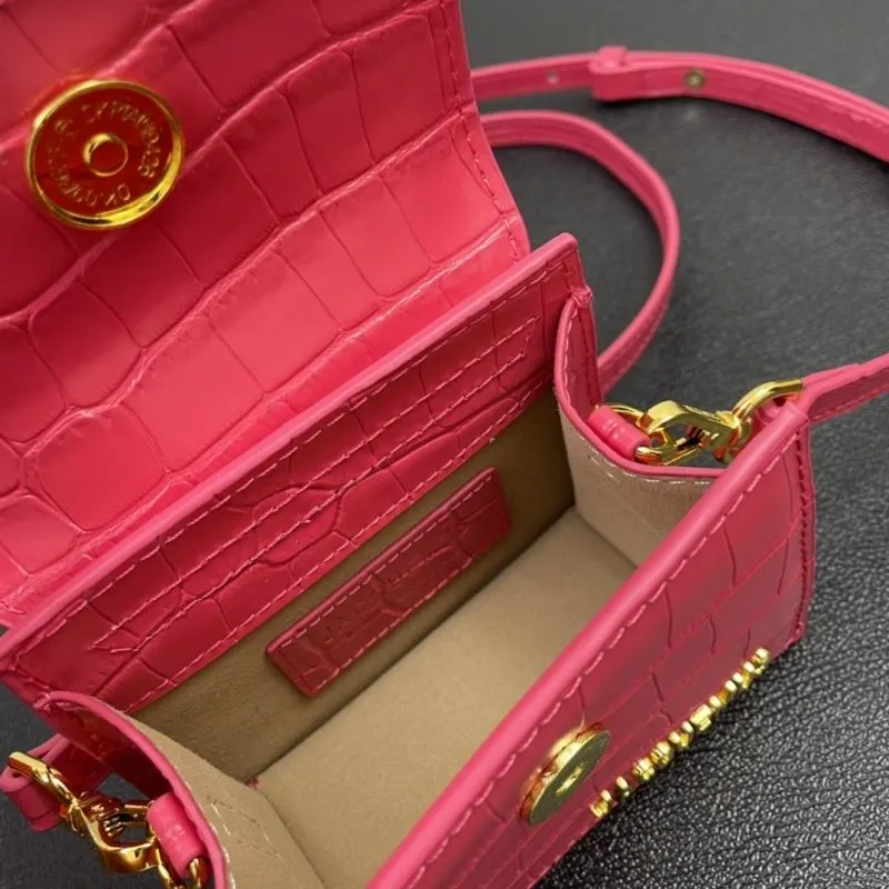 Jacquemus Pink Croc Mini Satchel Bag 13cm - Image 9