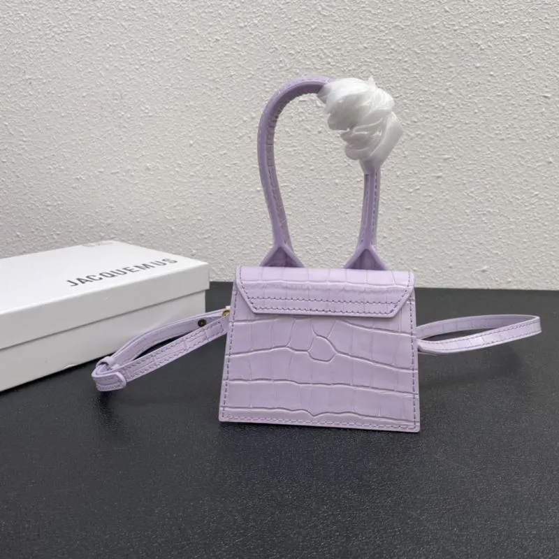 Jacquemus Lavender Mini Croc Satchel Crossbody Bag 13cm - Image 7