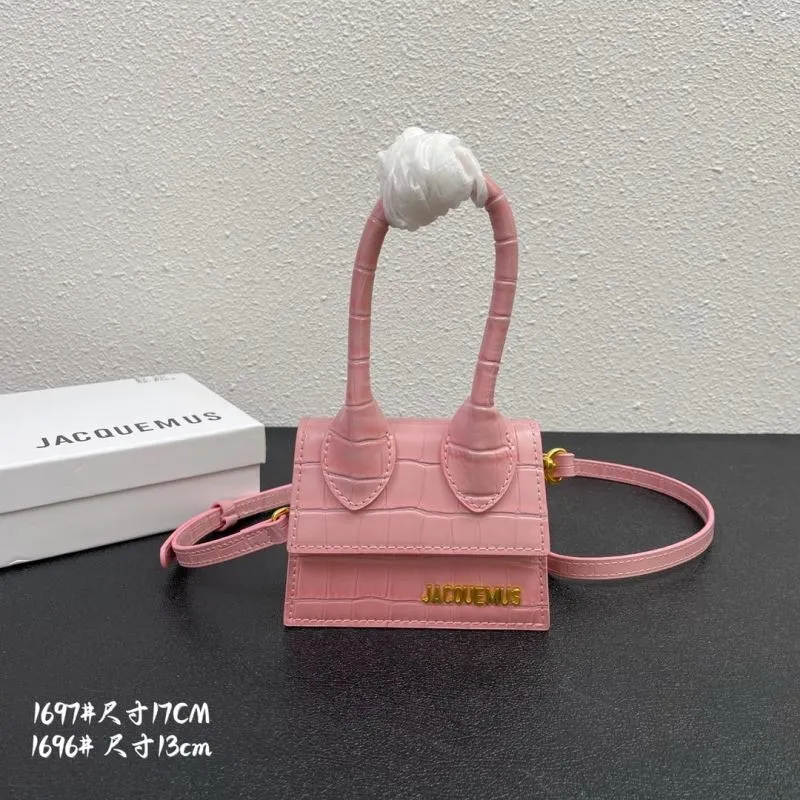 Jacquemus Pink Mini Satchel Crossbody Bag 13cm