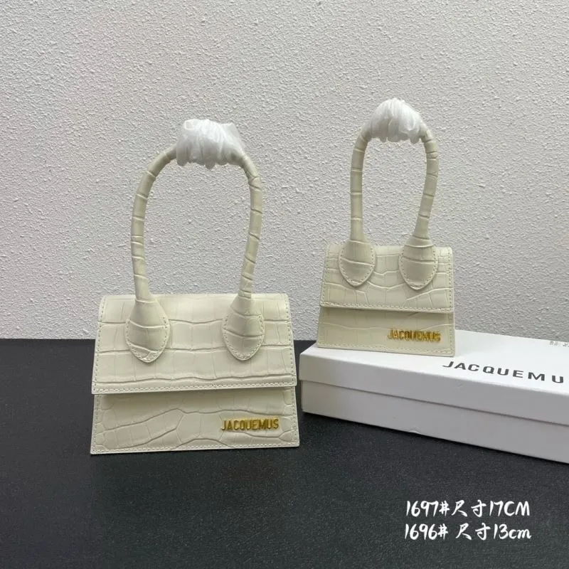 Alternative view of Jacquemus Crocodile Embossed Mini Satchel Handbag