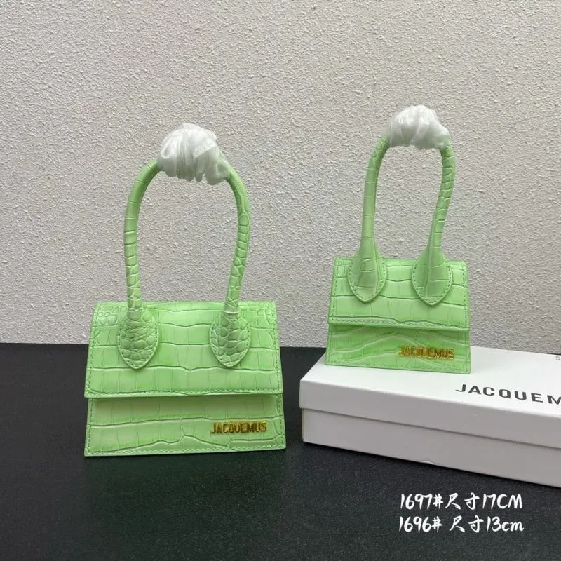 Jacquemus Crocodile Embossed Mini Satchel Handbag - Image 5