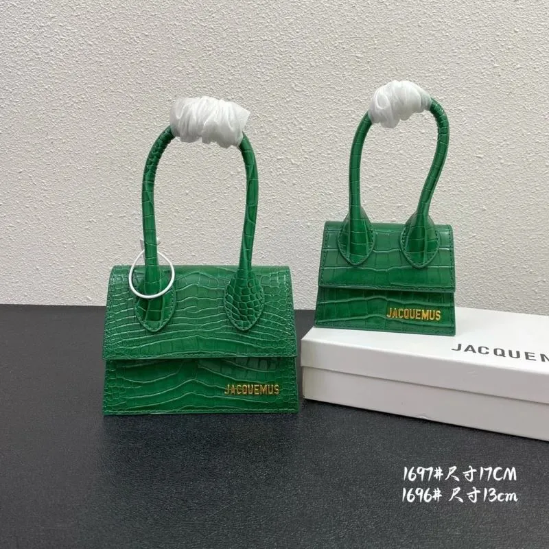 Jacquemus Crocodile Embossed Mini Satchel Handbag - Image 6