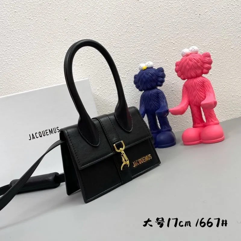 Alternative view of Jacquemus Large Black Satchel Bag 17cm 667