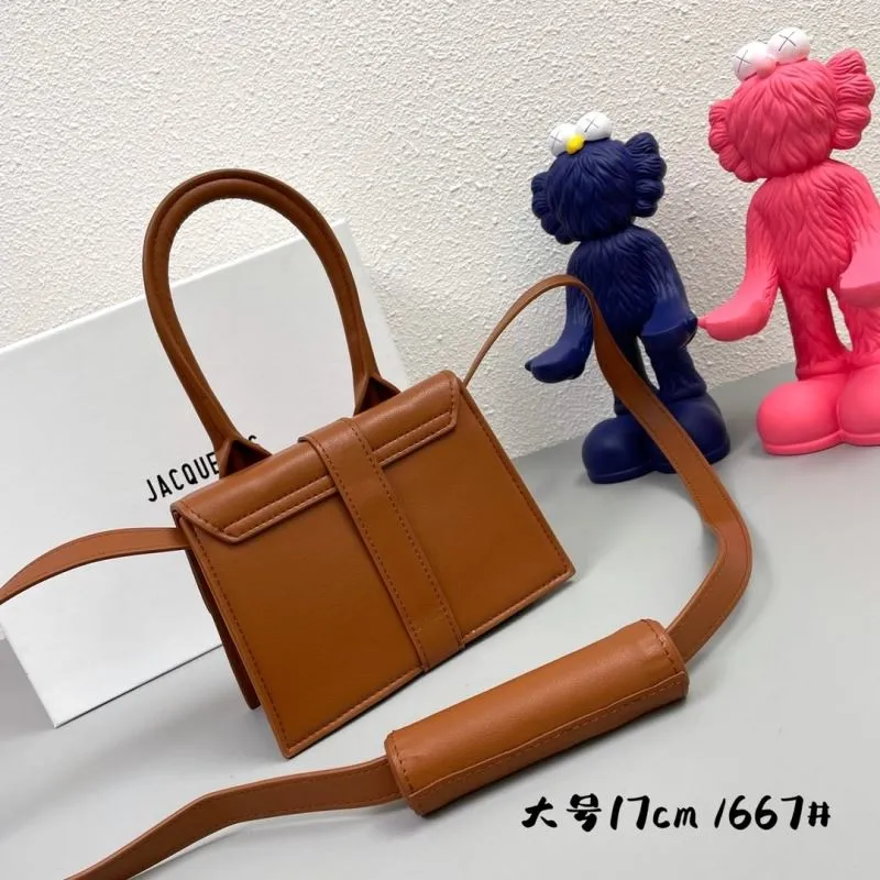 Jacquemus Brown Large Satchel Bag 17cm SKU 667 - Image 3