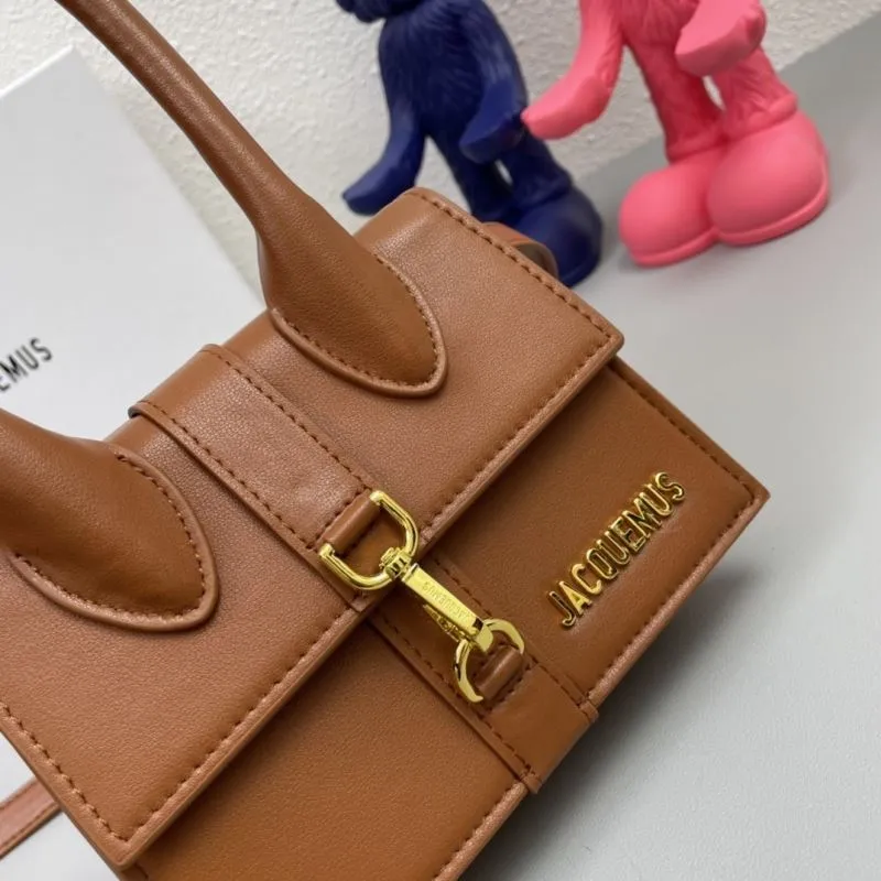 Jacquemus Brown Large Satchel Bag 17cm SKU 667 - Image 4