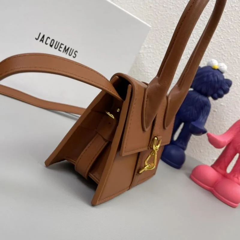 Jacquemus Brown Large Satchel Bag 17cm SKU 667 - Image 5