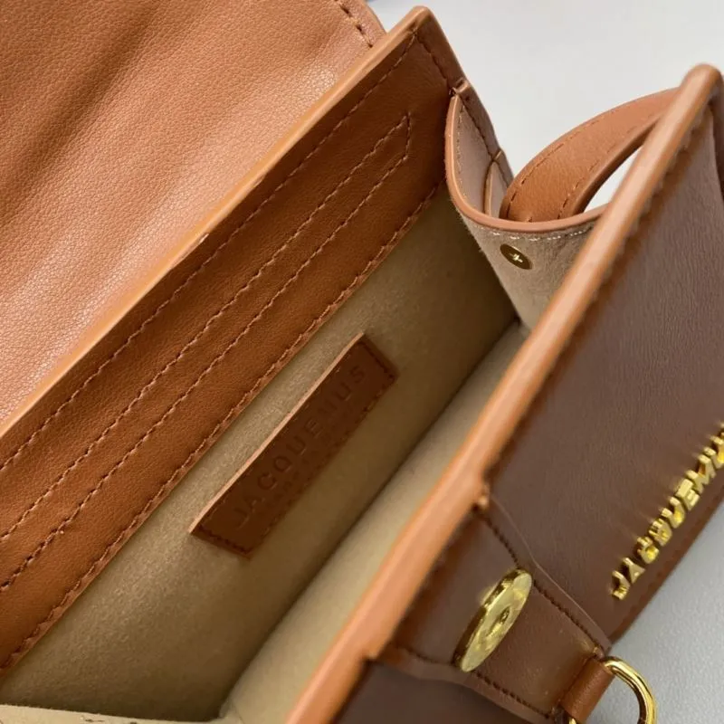 Jacquemus Brown Large Satchel Bag 17cm SKU 667 - Image 9
