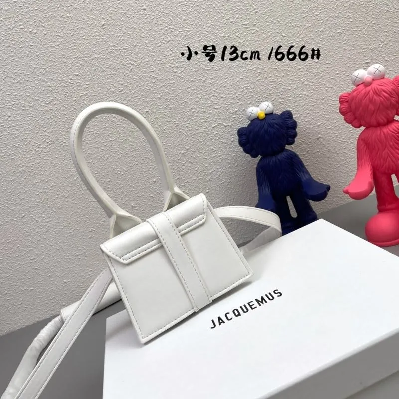 Jacquemus White Mini Satchel Bag - Image 3