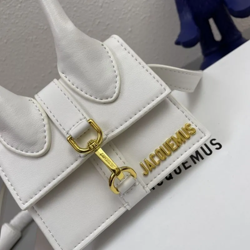 Jacquemus White Mini Satchel Bag - Image 4