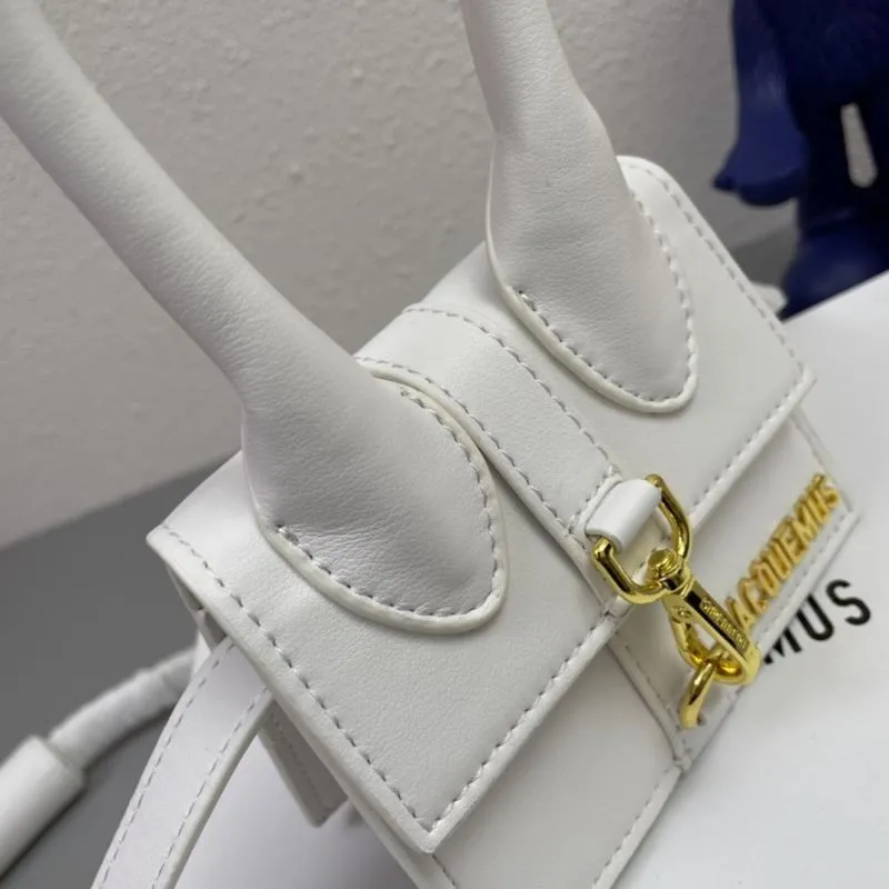 Jacquemus White Mini Satchel Bag - Image 5
