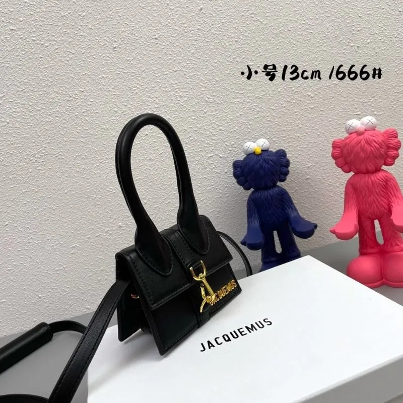 JACQUEMUS Small 13cm Black Satchel Bag - Image 3