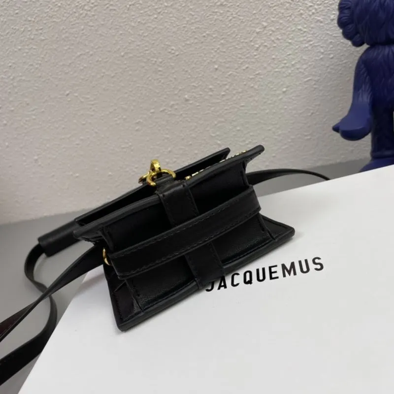 JACQUEMUS Small 13cm Black Satchel Bag - Image 7