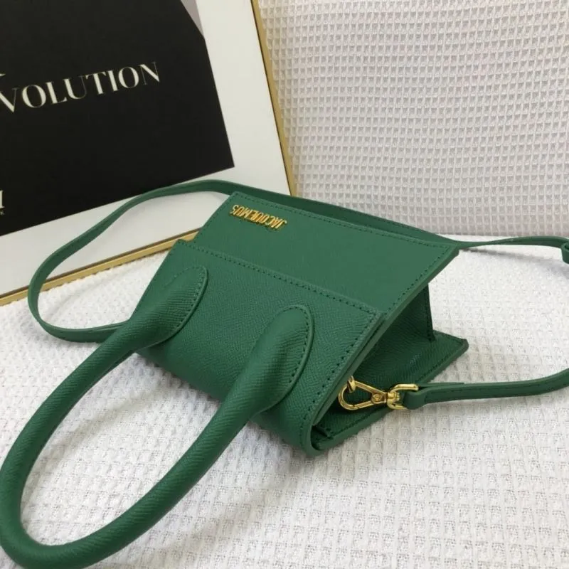 Jacquemus Green Leather Satchel Bag 17cm - Image 6