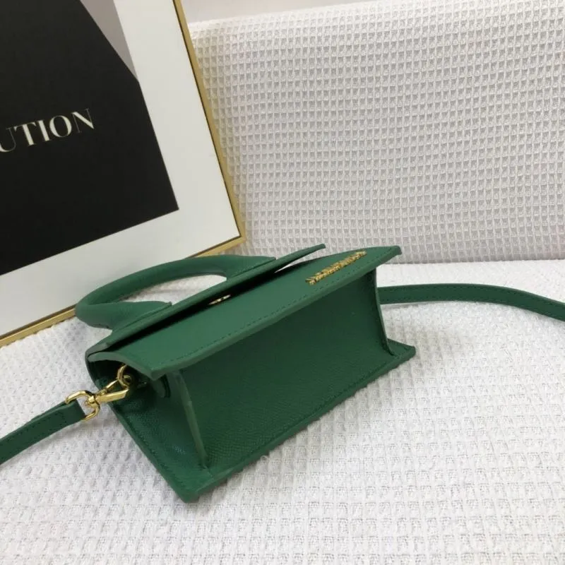 Jacquemus Green Leather Satchel Bag 17cm - Image 7
