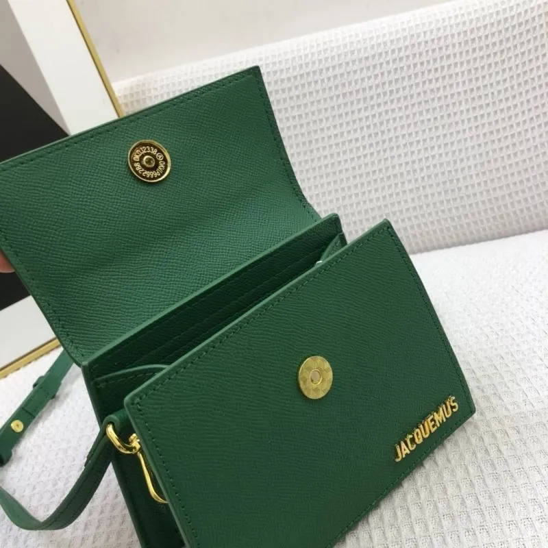 Jacquemus Green Leather Satchel Bag 17cm - Image 8