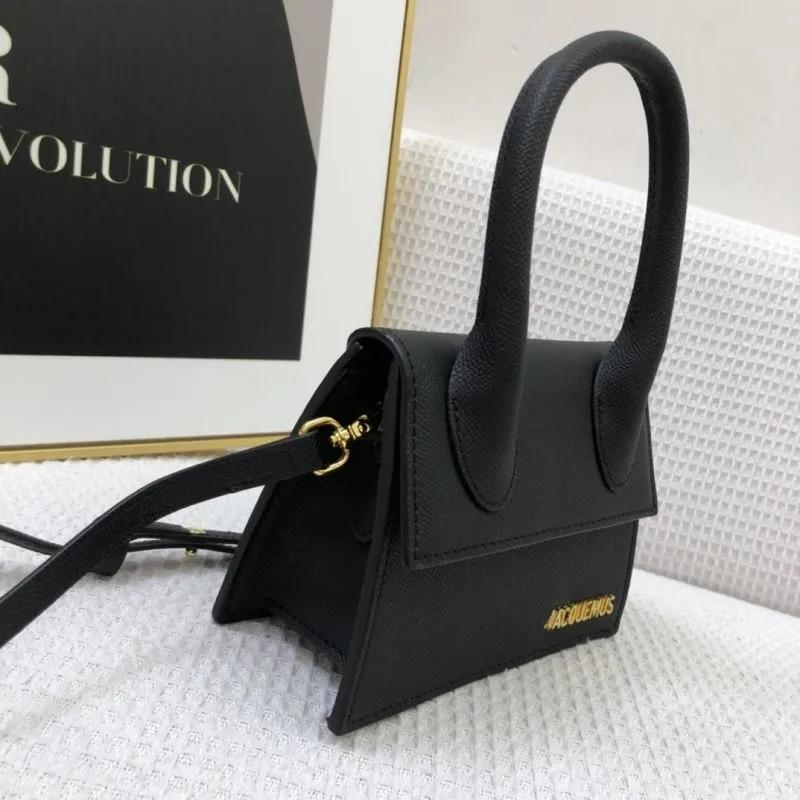 Jacquemus Black Leather Satchel Bag 17cm - Image 6