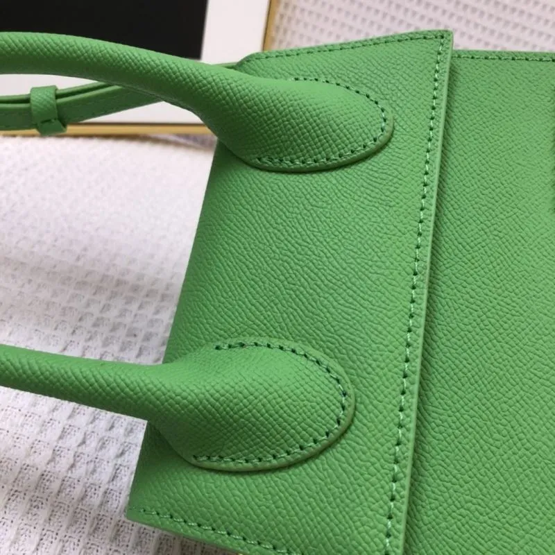 Jacquemus Green Leather Mini Satchel Bag 17cm - Image 6