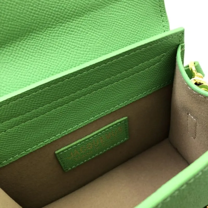 Jacquemus Green Leather Mini Satchel Bag 17cm - Image 9