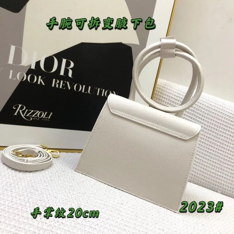Jacquemus White Convertible Satchel Bag 20cm - Image 3