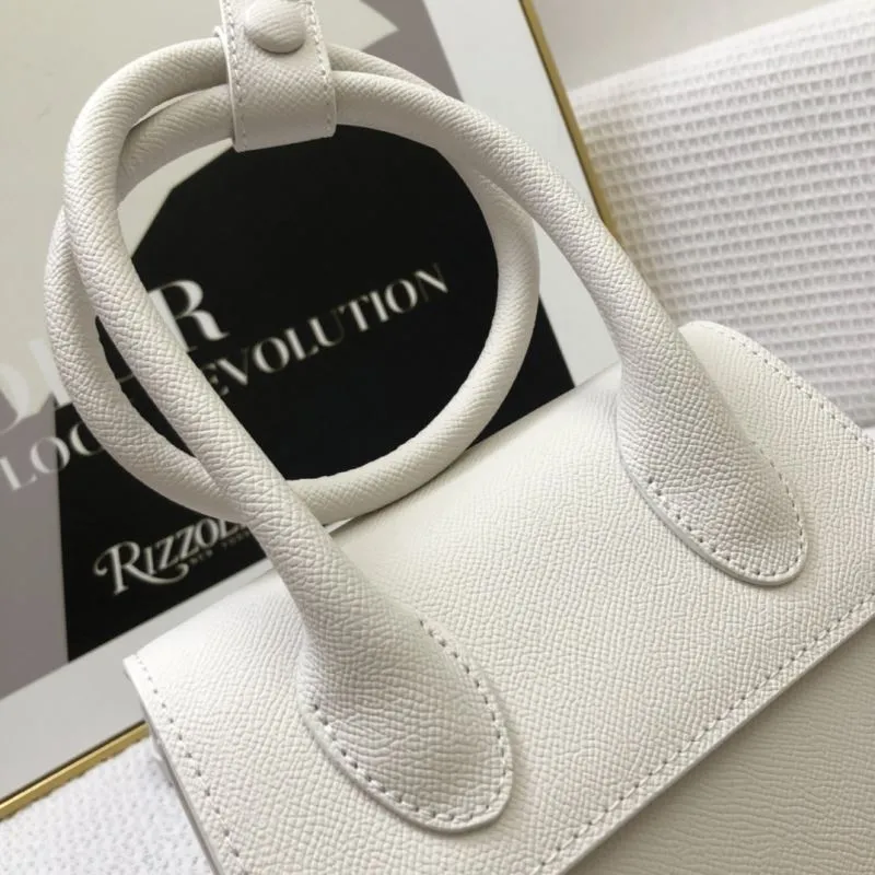 Jacquemus White Convertible Satchel Bag 20cm - Image 5